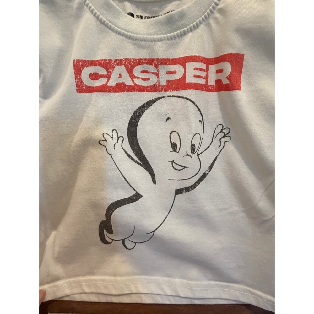 Casper the friendly ghost Graphic T Shirt Cream Short Sleeve Size S - Picture 3 of 6